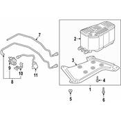 Audi Fuel Tank Vent Hose - Genuine Audi 4K0906257AJ