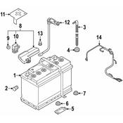 Audi VW Battery Cable - Genuine Audi VW 4K0915181A