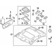 Audi Reading Light - Genuine Audi 4K0947135AS6PS