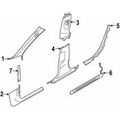 Audi Door Trim Sill Plate Insert - Genuine Audi 4K0947405B