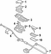 Audi Auto Trans Shift Lever Knob - Genuine Audi 4K1713139E1LQ