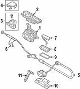 Audi Auto Trans Shift Handle - Genuine Audi 4K1713140EDEE