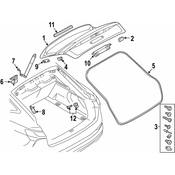 Audi Liftgate Seal - Genuine Audi 4K4827703