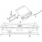 Audi Hatch Emblem - Genuine Audi 4K48537423Q7