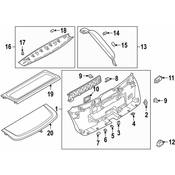Audi Liftgate Trim Cover - Genuine Audi 4K4867607A4PK