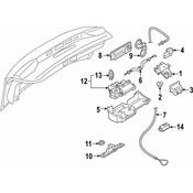 Audi Deck Lid Latch Cover - Genuine Audi 4K5827520
