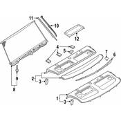 Audi Back Glass Sunshade - Genuine Audi 4K5861325QBC