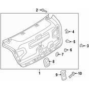 Audi Deck Lid Trim - Genuine Audi 4K5867975CCA9
