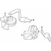 Audi Horn Bracket - Genuine Audi 4K6951230A