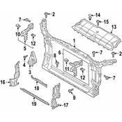 Audi Radiator Support Baffle - Genuine Audi 4K8121284C