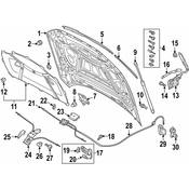 Audi Hood Release Cable - Genuine Audi 4K8823529C