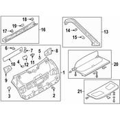 Audi Liftgate Trim - Genuine Audi 4K8867979ADS2