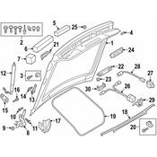 Audi Park Assist Camera Bracket - Genuine Audi 4K8980553