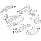 Audi Tailgate Pull Down Motor - Genuine Audi 4K9827851B