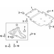 Audi Radiator Support Splash Shield - Genuine Audi 4K9853888