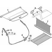 Audi Back Glass Sunshade - Genuine Audi 4K9863553BER8