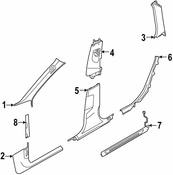 Audi Door Trim Sill Plate Insert - Genuine Audi 4K9947405