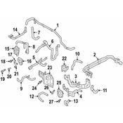Audi Radiator Coolant Hose - Genuine Audi 4KE145930F