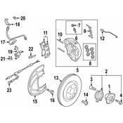 Audi Disc Brake Anti-Rattle Clip - Genuine Audi 4KE615269