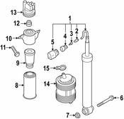 Audi Shock Absorber - Genuine Audi 4KE616025F