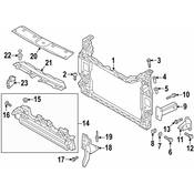 Audi Radiator Support Access Cover - Genuine Audi 4KE8070829B9