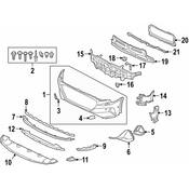 Audi Grille Bracket - Genuine Audi 4KE807683A9B9