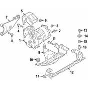 Audi A/C Compressor Bolt Sleeve - Genuine Audi 4KE820067F
