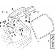 Audi Hatch Seal - Genuine Audi 4KE827705A
