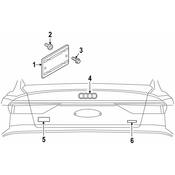 Audi Hatch Emblem - Genuine Audi 4KE8537423Q7
