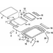 Audi Sunroof Drain Hose - Genuine Audi 4KE877203A