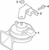 Audi OE Replacement Horn - Genuine Audi 4KE951221