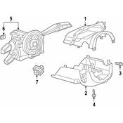 Audi Steering Column Cover - Genuine Audi 4KE9534914PK