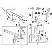 Audi Windshield Washer Nozzle - Genuine Audi 4KE955988B