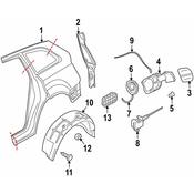 Audi Fuel Door Latch - Genuine Audi 4L0810773D