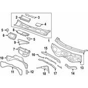 Audi VW Cowl Panel Drain Hose - Genuine Audi VW 4L0819419