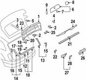 Audi Courtesy Light Lens - Genuine Audi 4L08676584PK