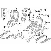 Audi Seat Frame Hardware Kit - Genuine Audi 4L0898107