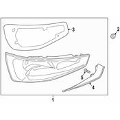 Audi Tail Lamp Nut - Genuine Audi 4L0945230A