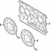Audi Engine Cooling Fan Shroud - Genuine Audi 4M0121207A