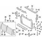 Audi Radiator Support Baffle - Genuine Audi 4M0121283DM