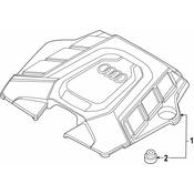 Audi Engine Cover - Genuine Audi 4M0133849AD