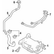 Audi Auto Trans Oil Cooler Hose Assembly - Genuine Audi 4M0317818K