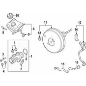 Audi Brake Vacuum Hose - Genuine Audi 4M0611931AP
