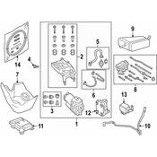Audi Suspension Air Compressor Bracket - Genuine Audi 4M0698999A