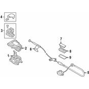 Audi Parking Brake Release Handle - Genuine Audi 4M0713079