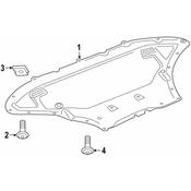 Audi Engine Splash Shield - Genuine Audi 4M0825235AQ