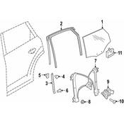 Audi Window Regulator Guide - Genuine Audi 4M0839068