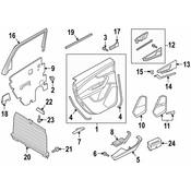 Audi Door Glass Sunshade - Genuine Audi 4M0861333DQBC