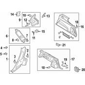 Audi Power Seat Switch Bezel - Genuine Audi 4M0863365A4PK