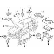 Audi Radio Amplifier Bracket - Genuine Audi 4M0907348D